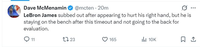 勒布朗带伤单核带队湖人逆转勇士终结三连败